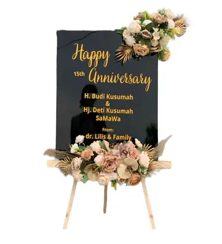 Papan Bunga Akrilik Rongga