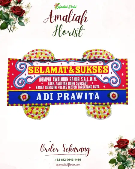 Papan Bunga Ucapan Selamat Rongga